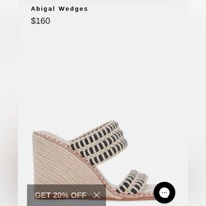 Dolce Vita Abigail Woven Wedge Sandal 7